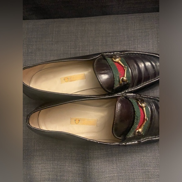 Vintage used Gucci Black Loafers - size 8 - Picture 2 of 5